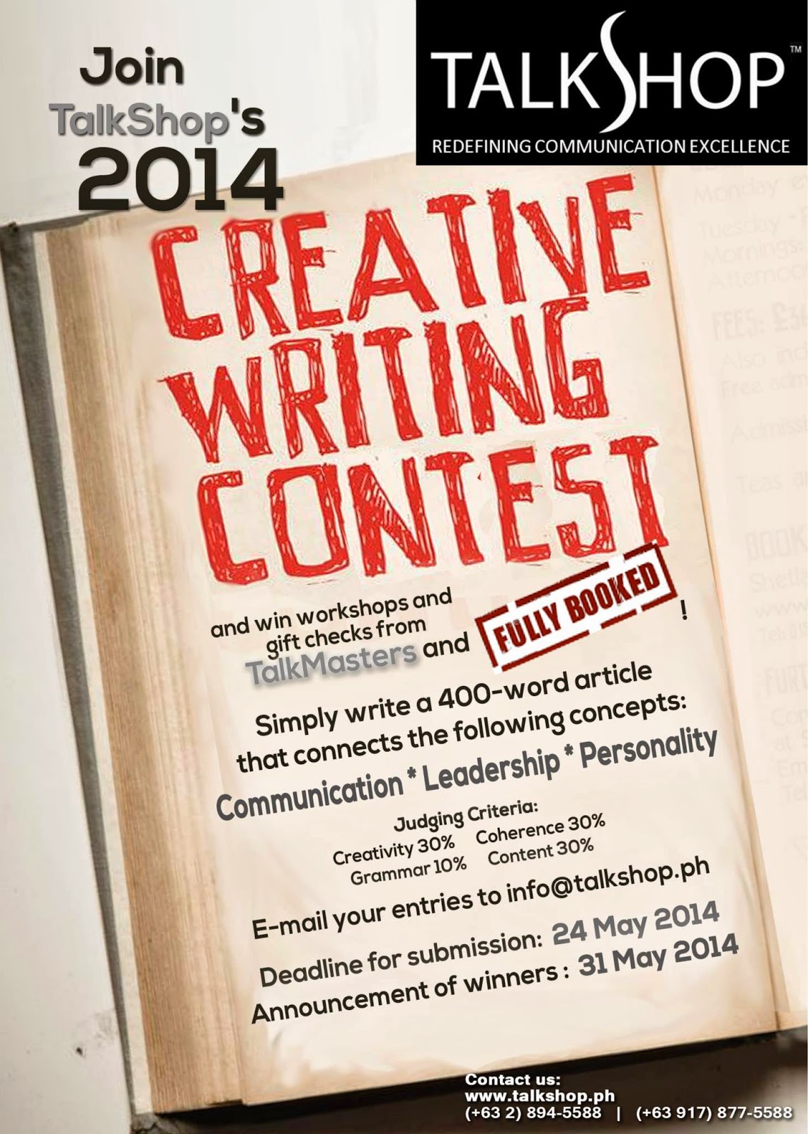 Creative writing contests for adults 2014